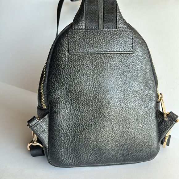 Michael Kors Erin Small Convertible Black Leather Backpack - Picture 12 of 13